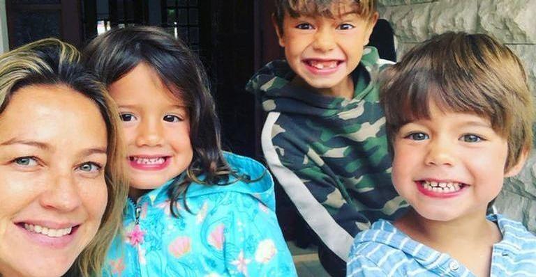 Luana Piovani compartilha fotos inéditas com os filhos e se derrete: ”Vida pelos olhos deles”