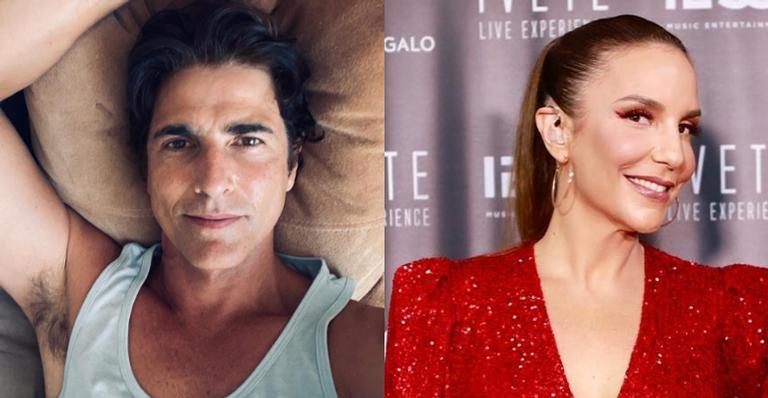 Reynaldo Gianecchini se diverte em live de Ivete Sangalo: ”Você não existe”