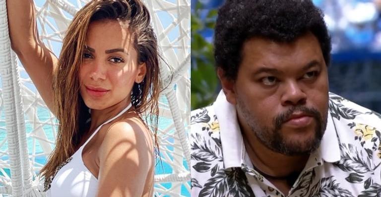 Anitta pede para Babu Santana fazer dancinha em live: ”Paguei mico pra você”