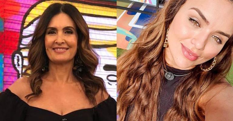 Fátima Bernardes posa com Rafa Kalimann e detalhe chama atenção: ”Combinaram pretinho com branco”