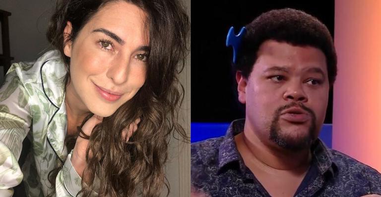 Fernanda Paes Leme comemora após ser notada por Babu Santana em live