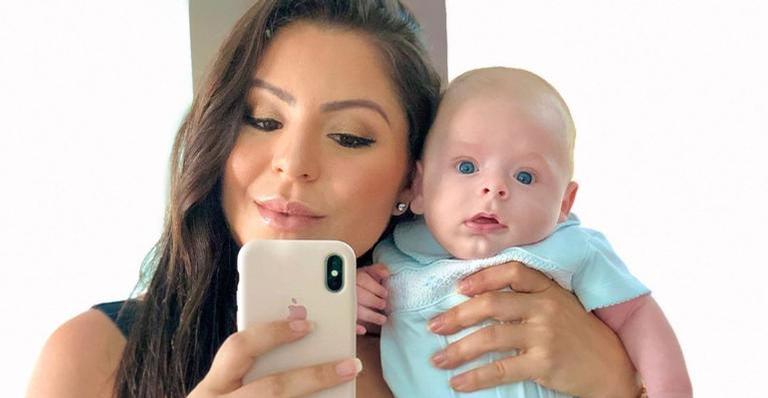 Andressa Ferreira nega que escolheu cor dos olhos do filho, Bento: ”Veio porque Deus quis”