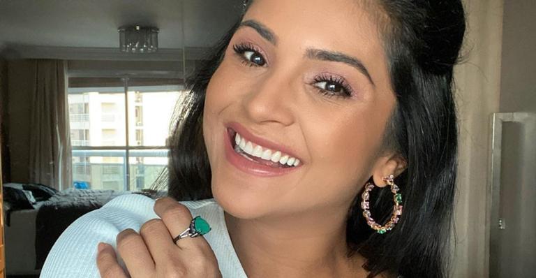 De máscara, Mileide Mihaile ostenta beleza no look do dia e reflete sobre otimismo na quarentena