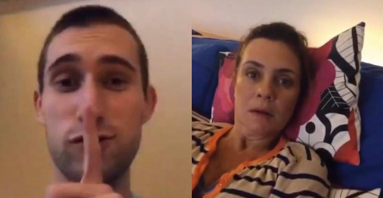 Filho de Adriana Esteves, faz pegadinha com a mãe e relembra momento de ‘Avenida Brasil’