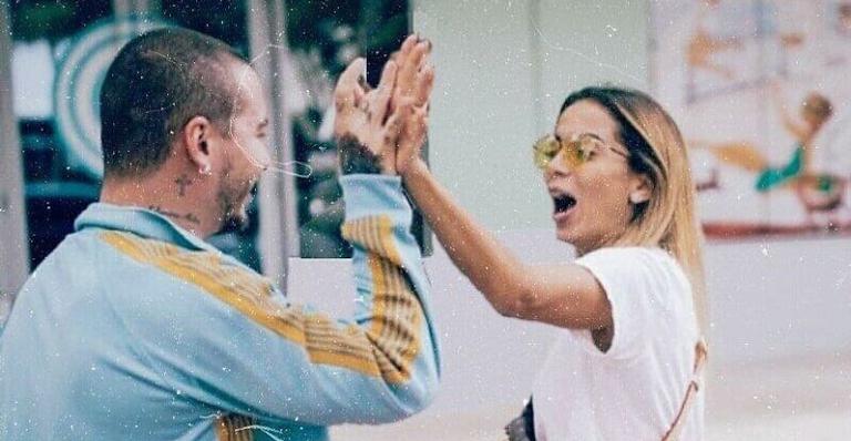 Anitta ‘apaga’ ex-marido, Thiago Magalhães, de foto com J Balvin