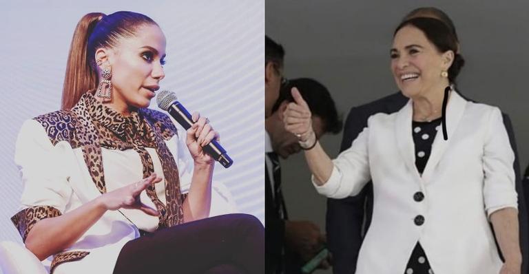 Após entrevista, Anitta cobra Regina Duarte: ”Só governa para quem pensa semelhante à senhora?”