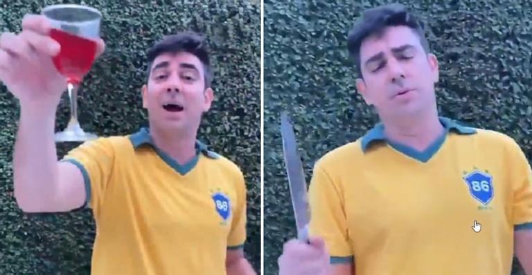 Marcelo Adnet ironiza Bolsonaro sobre fazer churrasco durante quarentena