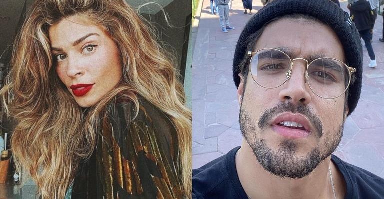Ciumenta! Grazi Massafera vê mulher atrás de Caio Castro em live e questiona: ”Quem é essa aí?”