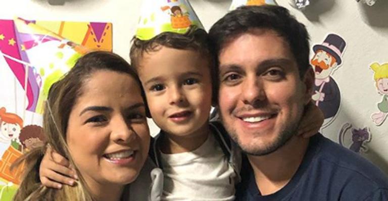 Maria Cecilia e Rodolfo comemoram aniversário de 3 anos do filho