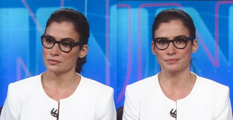 Renata Vasconcellos chama atenção com expressão triste no Jornal Nacional: ”Olhos marejados”