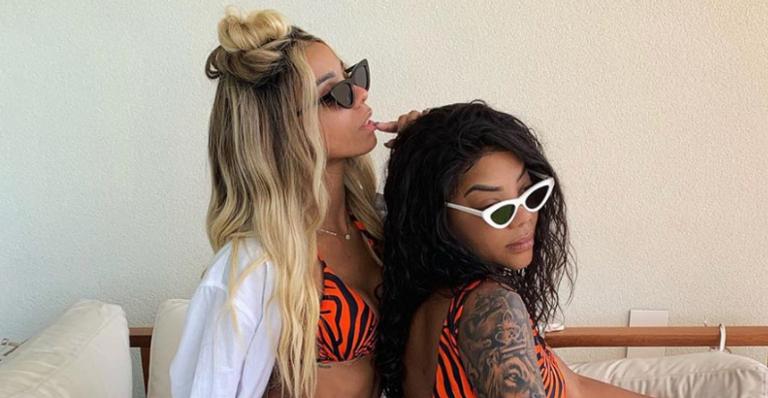 Ludmilla arranca suspiros ao posar com a esposa, Brunna Gonçalves: ”Ô sorte”