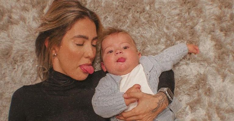 Gabi Brandt explode o fofurômetro com flagras de seu filho, Davi