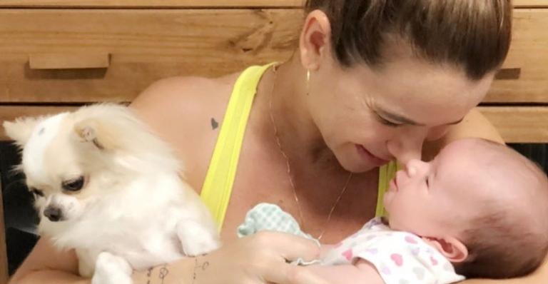 Dany Bananinha relembra cesárea da filha, Lara: ”Eu não queria que tivesse sido assim”