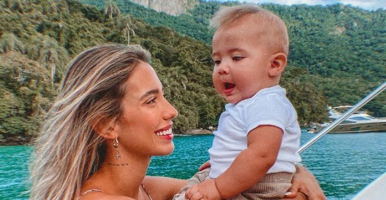 Gabi Brandt comemora 11 meses do filho, Davi: ”Não tô preparada pro 1º aninho”