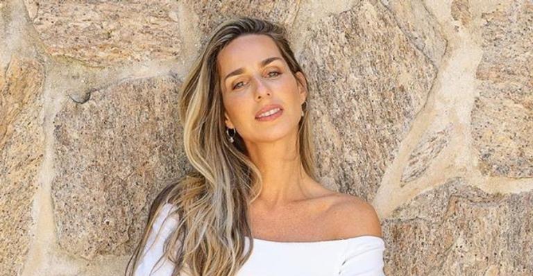 Grávida aos 8 meses e mãe de uma menina, Mariana Weickert conta que está na quarta gestação