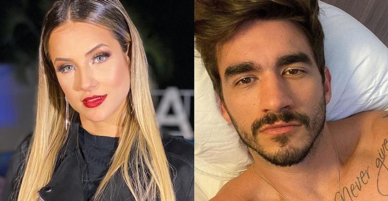 Juntos em Belo Horizonte, ex-BBBs Gabi Martins e Gui Napolitano surgem usando colares iguais