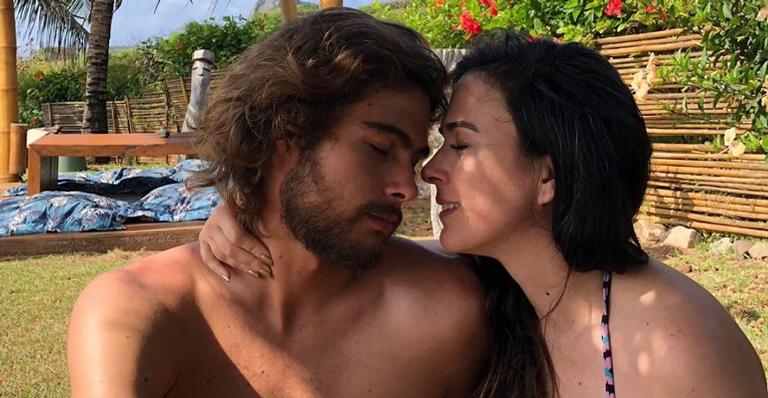 Tatá Werneck encanta ao se declarar para Rafa Vitti no Dia dos Namorados