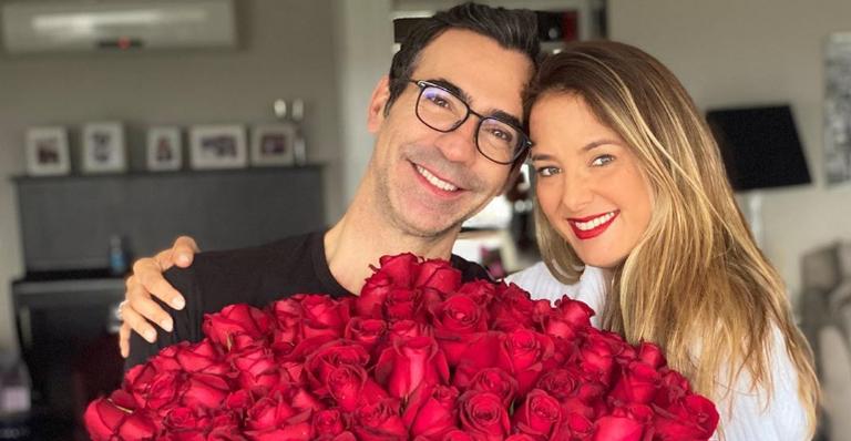 César Tralli relembra nascimento da filha para parabenizar a esposa, Ticiane Pinheiro