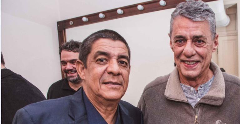 Zeca Pagodinho celebra o aniversário de Chico Buarque