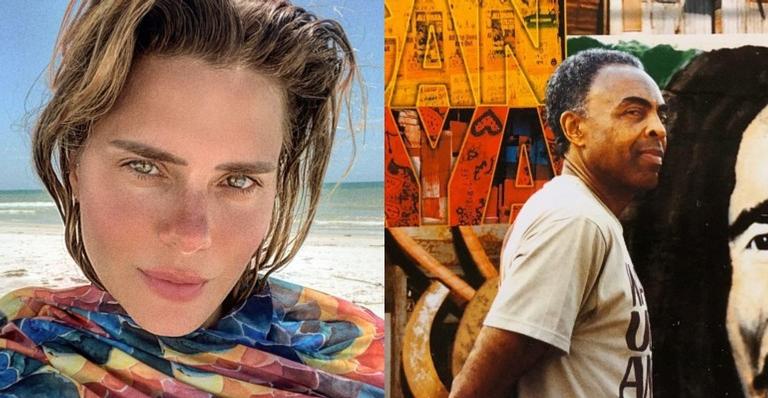 Carolina Dieckmann usa as redes sociais para homenagear Gilberto Gil no aniversário do compositor