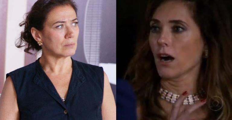 Griselda surta e amarra Tereza Cristina no jardim em ‘Fina Estampa’