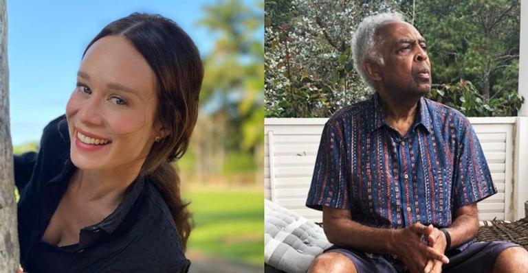 Mariana Ximenes faz declaração de aniversário para Gilberto Gil: ”Meu querido mestre”