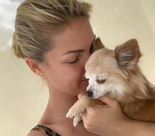 Ana Hickmann abre álbum de fotos com filhos peludos na web