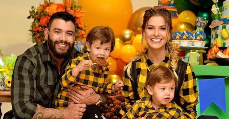 Gusttavo Lima celebra o aniversário do filho, Gabriel, e se declara: ”Papai te ama muito”