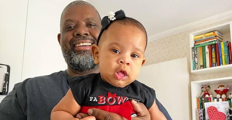 Péricles comemora os cinco meses da filha com bela homenagem: ”Nosso tesouro”