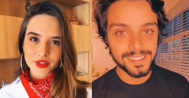 Rodrigo Simas e Juliana Paiva refazem cena de Bruno e Fatinha de Malhação e fãs vão à loucura