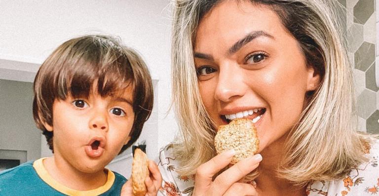 Kelly Key encanta a web ao fazer vídeo engraçado do filho: ”Muito fofo!”