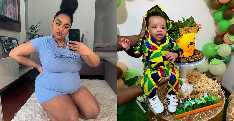Ex-BBB Rízia Cerqueira celebra primeiro mês do filho: ”Gratidão a Deus por tudo”