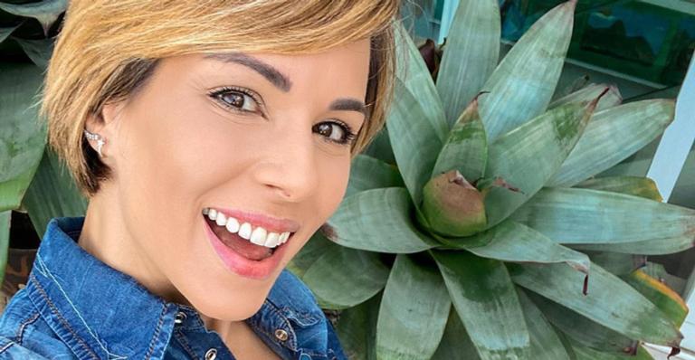 Ana Furtado sobe no telhado para consertar aquecedor e brinca com Boninho: ”Sobe o mais leve”