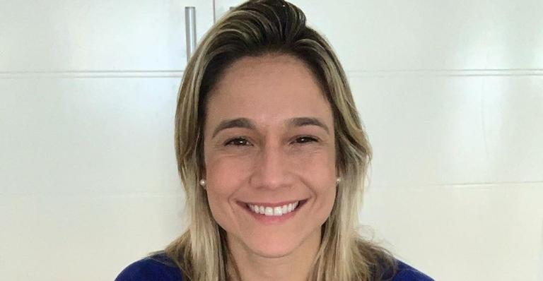 Fernanda Gentil surge nos bastidores do programa ‘Encontro’: ”Mais um dia aprendendo”