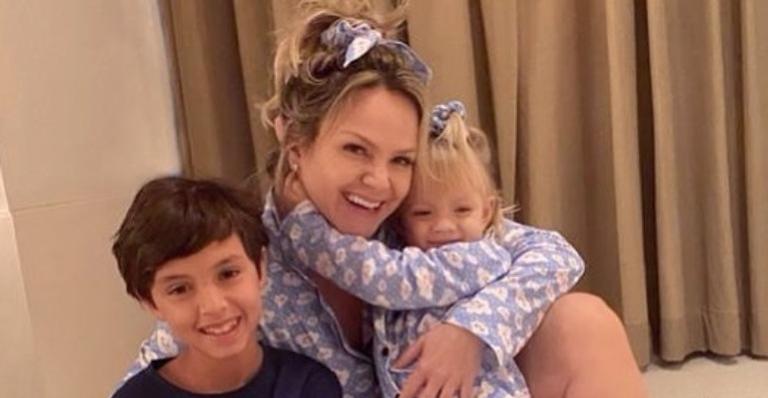 Recuperada do covid-19, Eliana reencontra os filhos e faz emocionante agradecimento