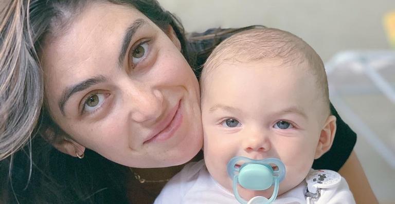 Mariana Uhlmann fala sobre fase do filho caçula, Vicente: ”Crescendo a cada dia”