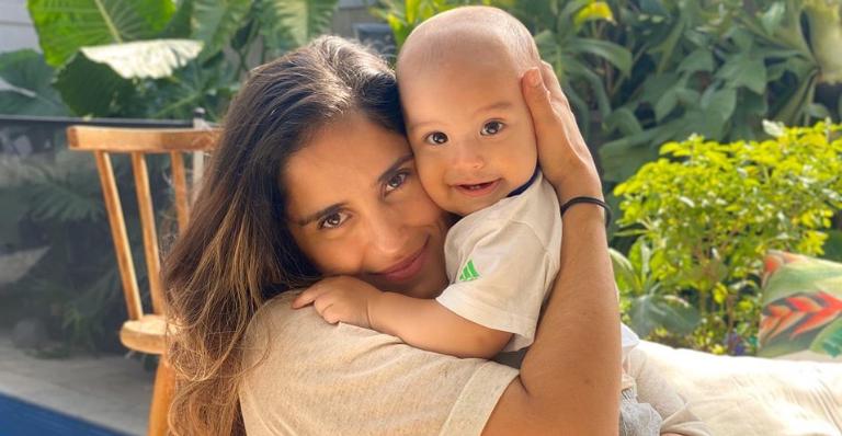 Camilla Camargo faz video fofo do filho andando e brinca: ”Joaquim em sua corrida de obstáculos”