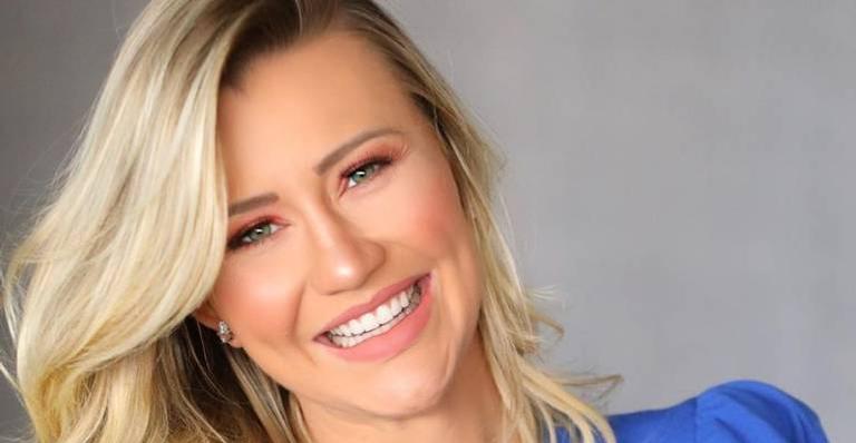 Ana Paula Siebert encanta ao mostrar a filha, Vicky, usando biquíni