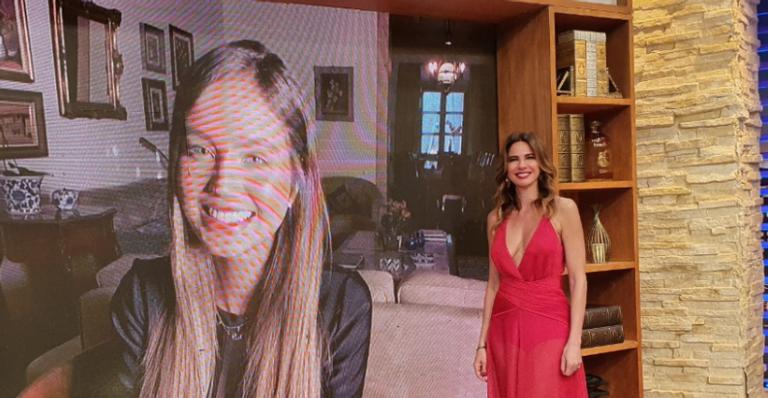 Luciana Gimenez entrevista Biah Rodrigues, esposa de Sorocaba, em seu talk-show