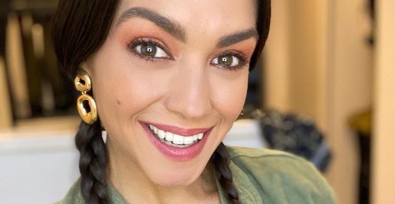 Thais Fersoza posta foto grávida para relembrar gravação do clipe de música de Michel Teló