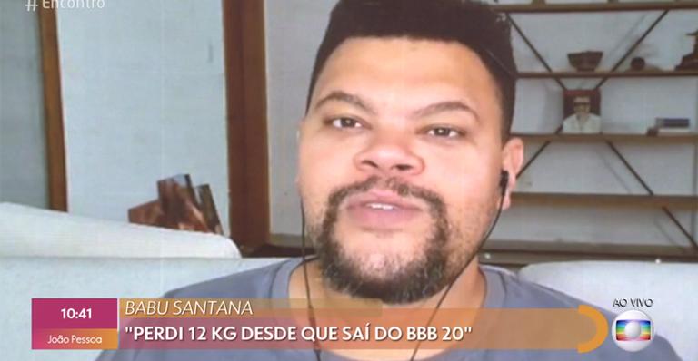 Babu Santana diz que descobriu diabete após perder 12 kg