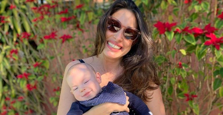 Giselle Itié mostra o filho brincando de esconde-esconde com o pai e sorrisão encanta