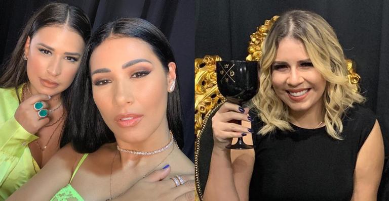 Simone e Simaria posam com Marília Mendonça e parabenizam a cantora: ”Feliz aniversário mamãe”