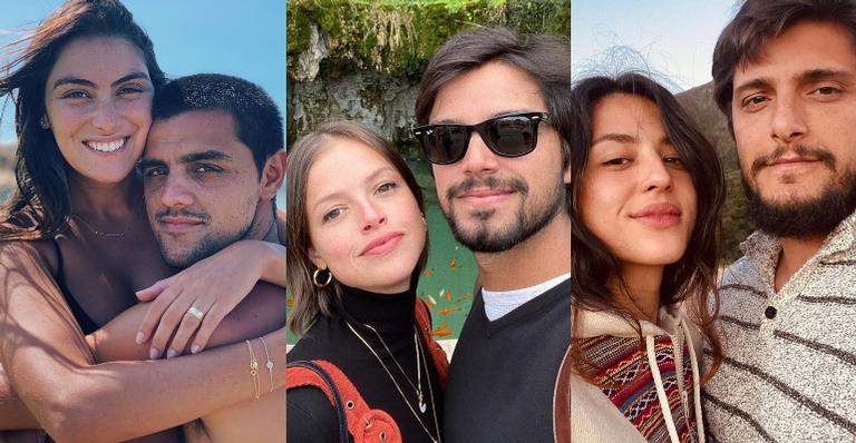 Agatha Moreira posta clique perfeito ao lado de Rodrigo Simas e cunhados: ”Friends tá diferente”