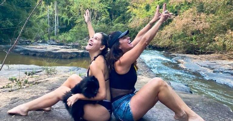 Giovanna Antonelli relembra registros ao lado de Ingrid Guimarães: ”Risada, gratidão, emoção”