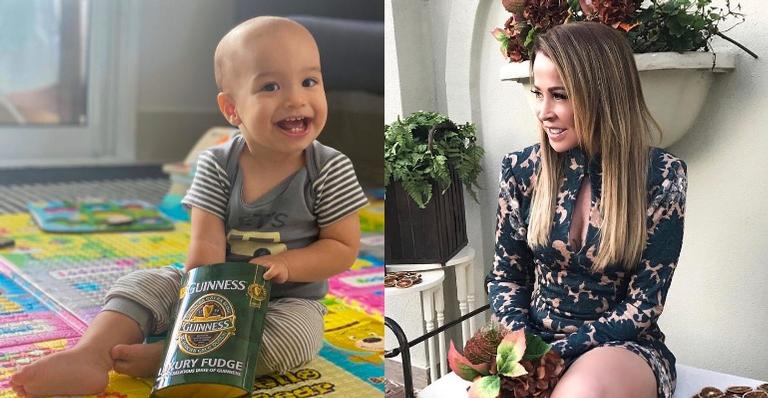 Zilu Camargo celebra um ano do neto Joaquim: ”Dia desse príncipe risonho”