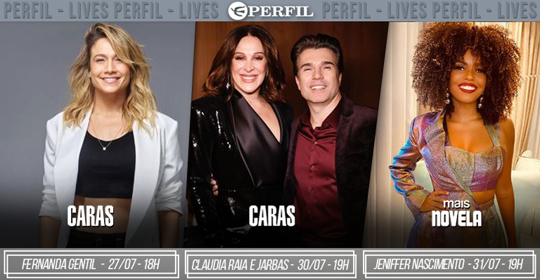 De Claudia Raia e Jarbas a Fernanda Gentil. Agenda de lives exclusivas da editora Perfil