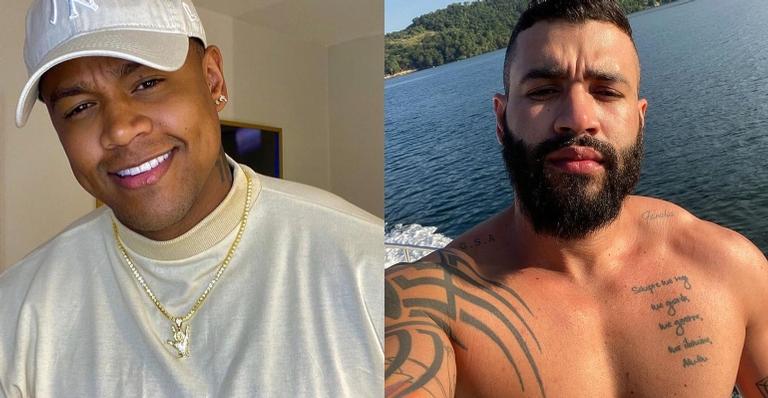 Leo Santana faz pedido sincerão para Gusttavo Lima e diverte web: ”Diga que sim, meu lindão!”