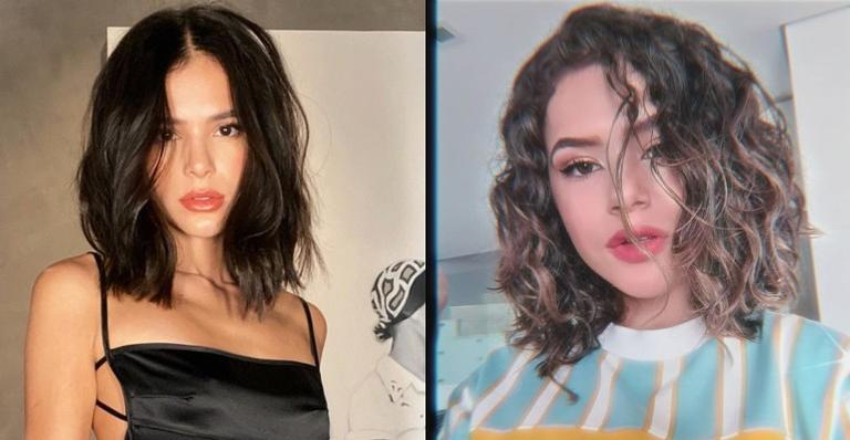 Bruna Marquezine mostra o cabelo natural ao tietar a transição capilar de Maisa