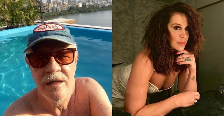 Claudia Raia parabeniza o amigo, Ney Latorraca: ”Meu Porto Seguro, minha casa”